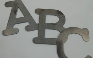 Cut Metal Letters