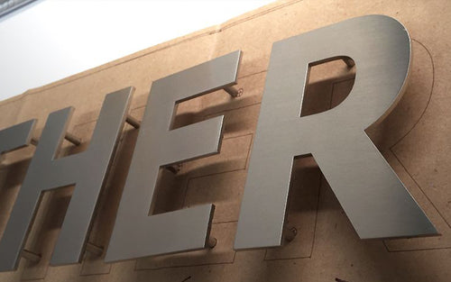 Cut Metal Letters