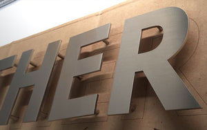 Cut Metal Letters