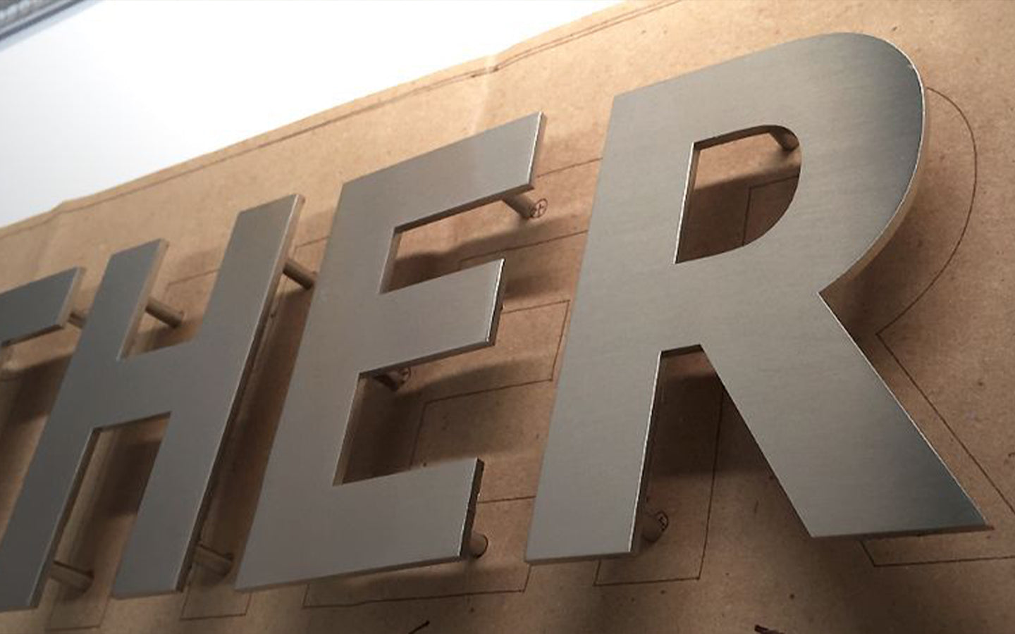 Cut Metal Letters
